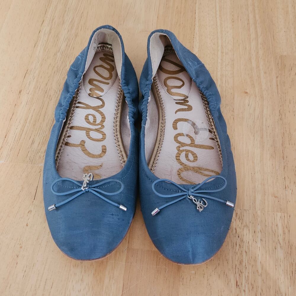 Sam Edelman Felicia Ballet Flat Blue Sz 7.5M